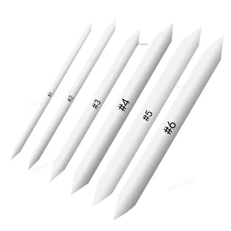 13 Piece Blending Stumps Tortillions Set with Sandpaper Sharpener for Charcoal Sketching