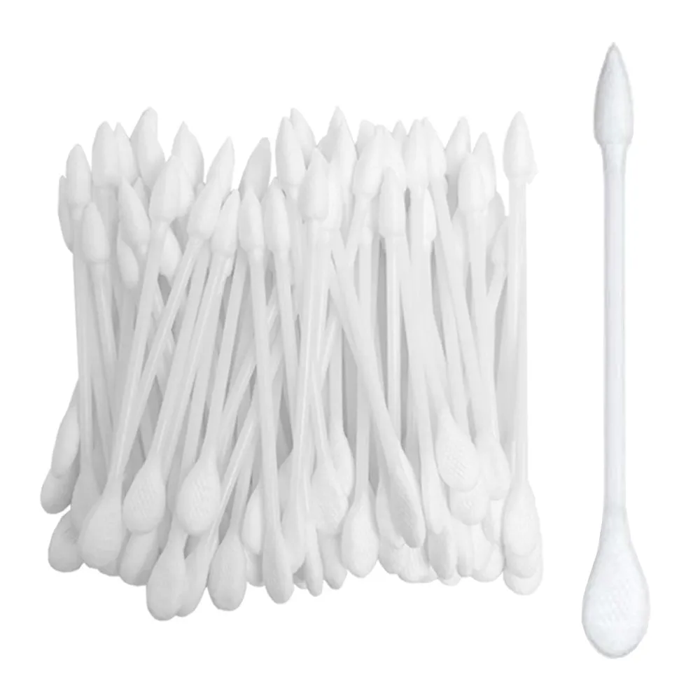 150 Cotton Swab Double Head Swabs Pointed Q Tip Makeup Cosmetic Nail Applicator