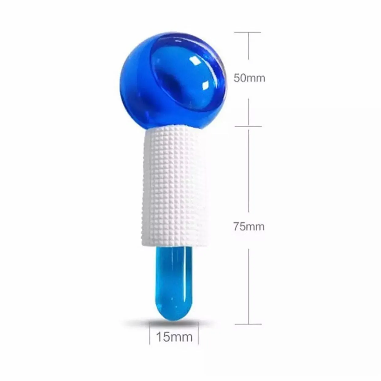2 Pcs Crystal Ice Hockey, Energy Face Eye Massaging Globes, Face Lifting Anti Wrinkles Ice Roller, Anti Aging Health And Skincare Tool