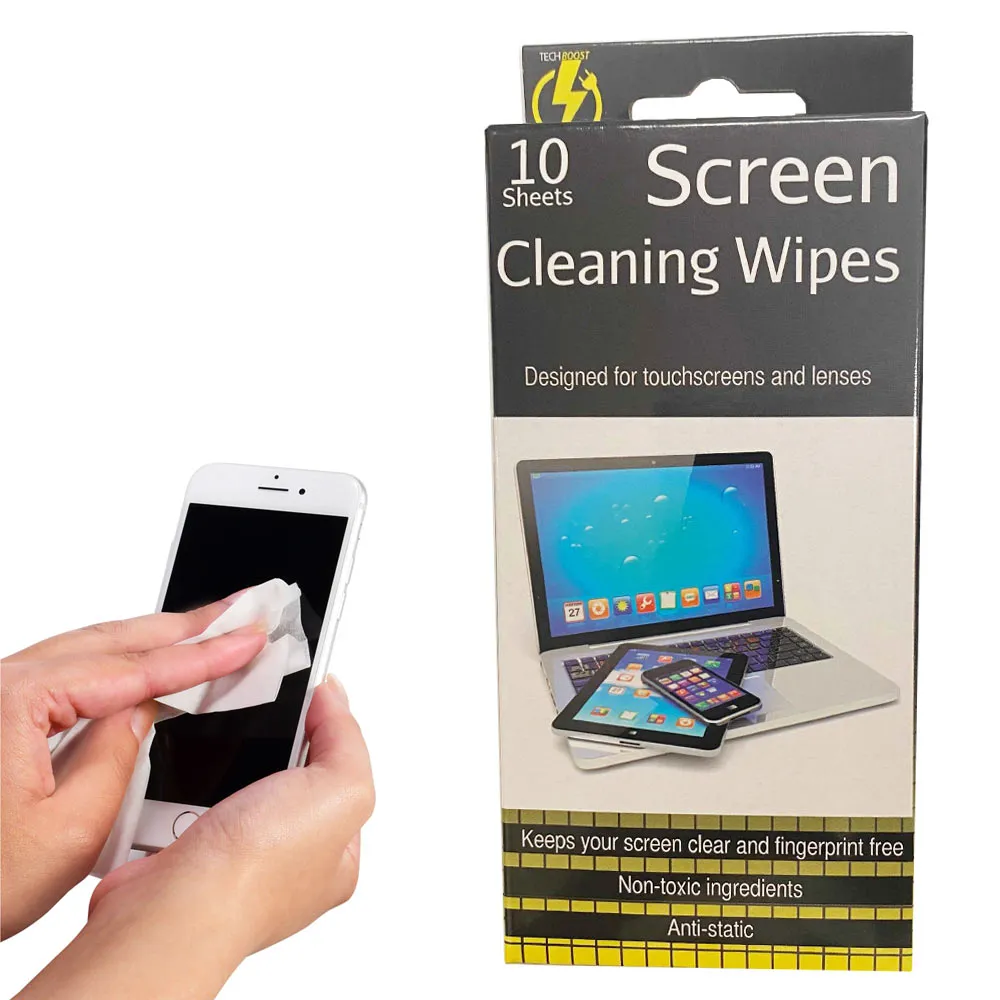 20 Screen Cleaning Wipes Lens Camera Phone Screen TV Laptop Clean Wipe Glasses