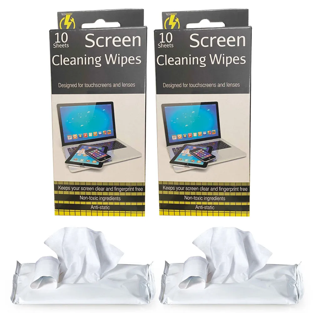20 Screen Cleaning Wipes Lens Camera Phone Screen TV Laptop Clean Wipe Glasses