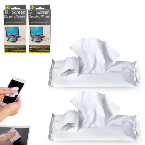 20 Screen Cleaning Wipes Lens Camera Phone Screen TV Laptop Clean Wipe Glasses