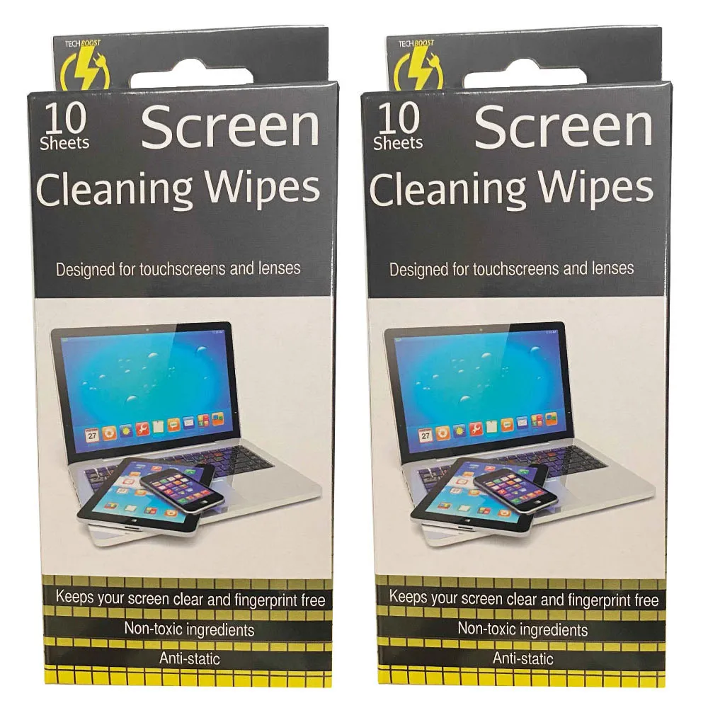 20 Screen Cleaning Wipes Lens Camera Phone Screen TV Laptop Clean Wipe Glasses