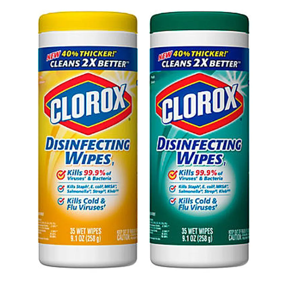70 Count Clorox Disinfecting Wet Cleaning Wipes Citrus Fresh Scent Value Packs