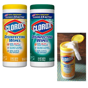 70 Count Clorox Disinfecting Wet Cleaning Wipes Citrus Fresh Scent Value Packs