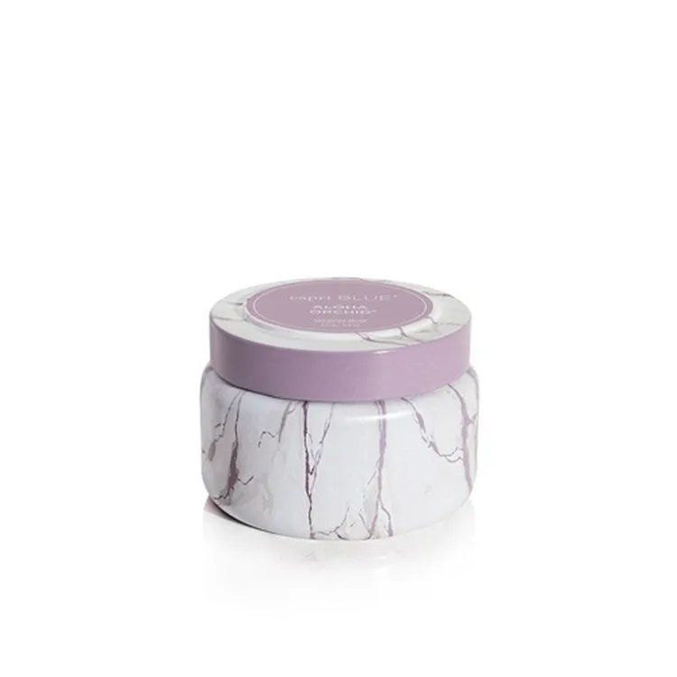 8.5oz Marble Tin Candle, Aloha Orchid | Capri Blue
