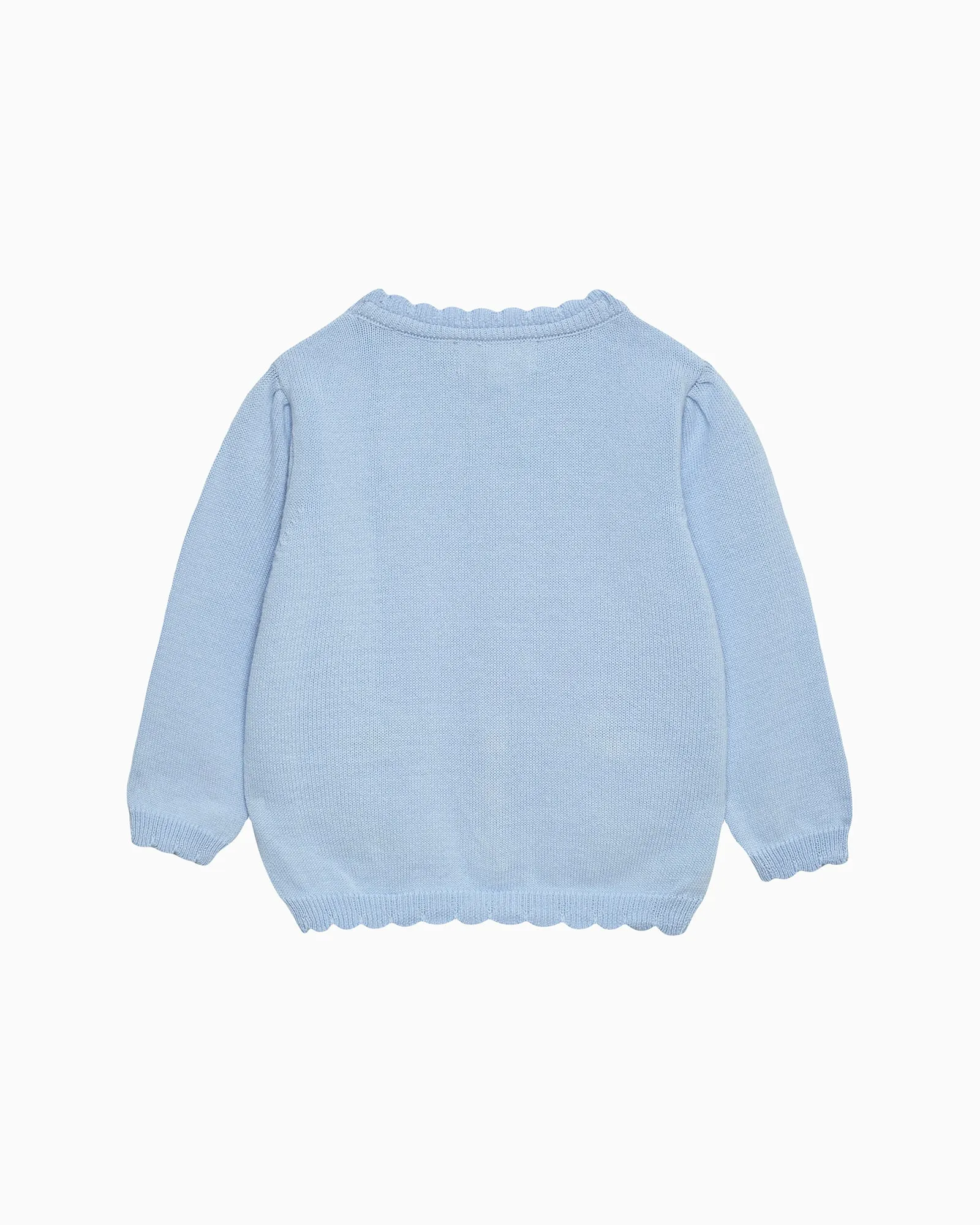 Baby Duck Cardigan in Cornflower Blue
