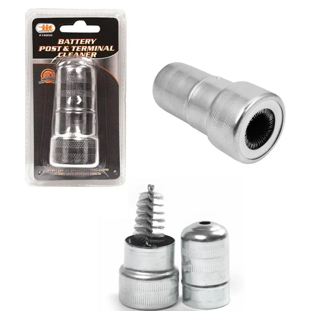 Battery Terminal Post Cable Cleaner Brush Hand Tool Dirt And Corrosion Clean NEW