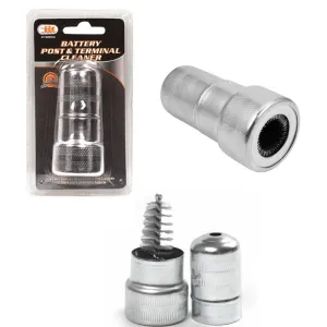 Battery Terminal Post Cable Cleaner Brush Hand Tool Dirt And Corrosion Clean NEW