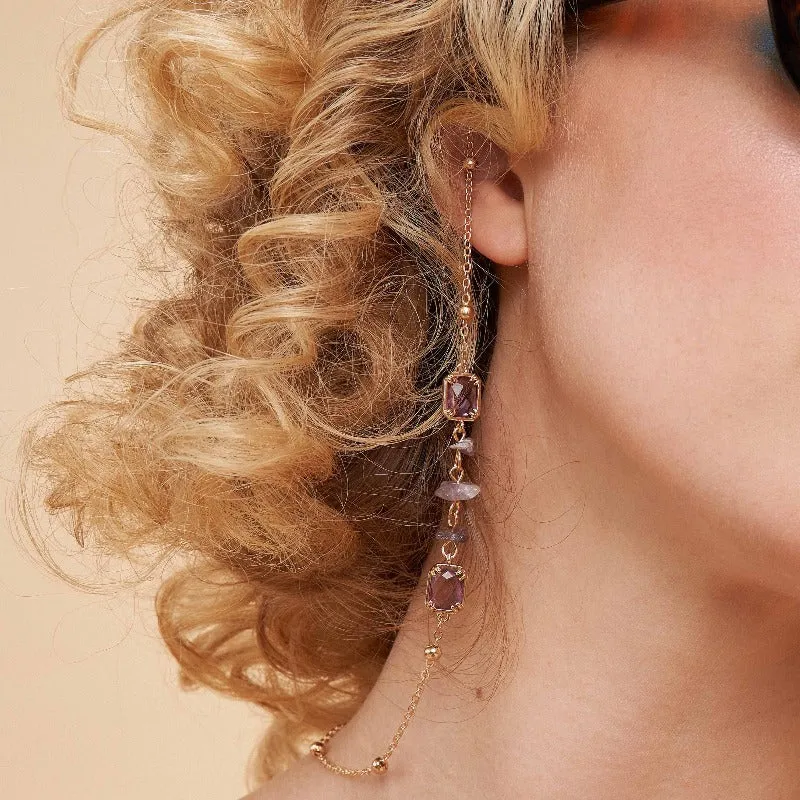 Delicate Amethyst Glasses Chain