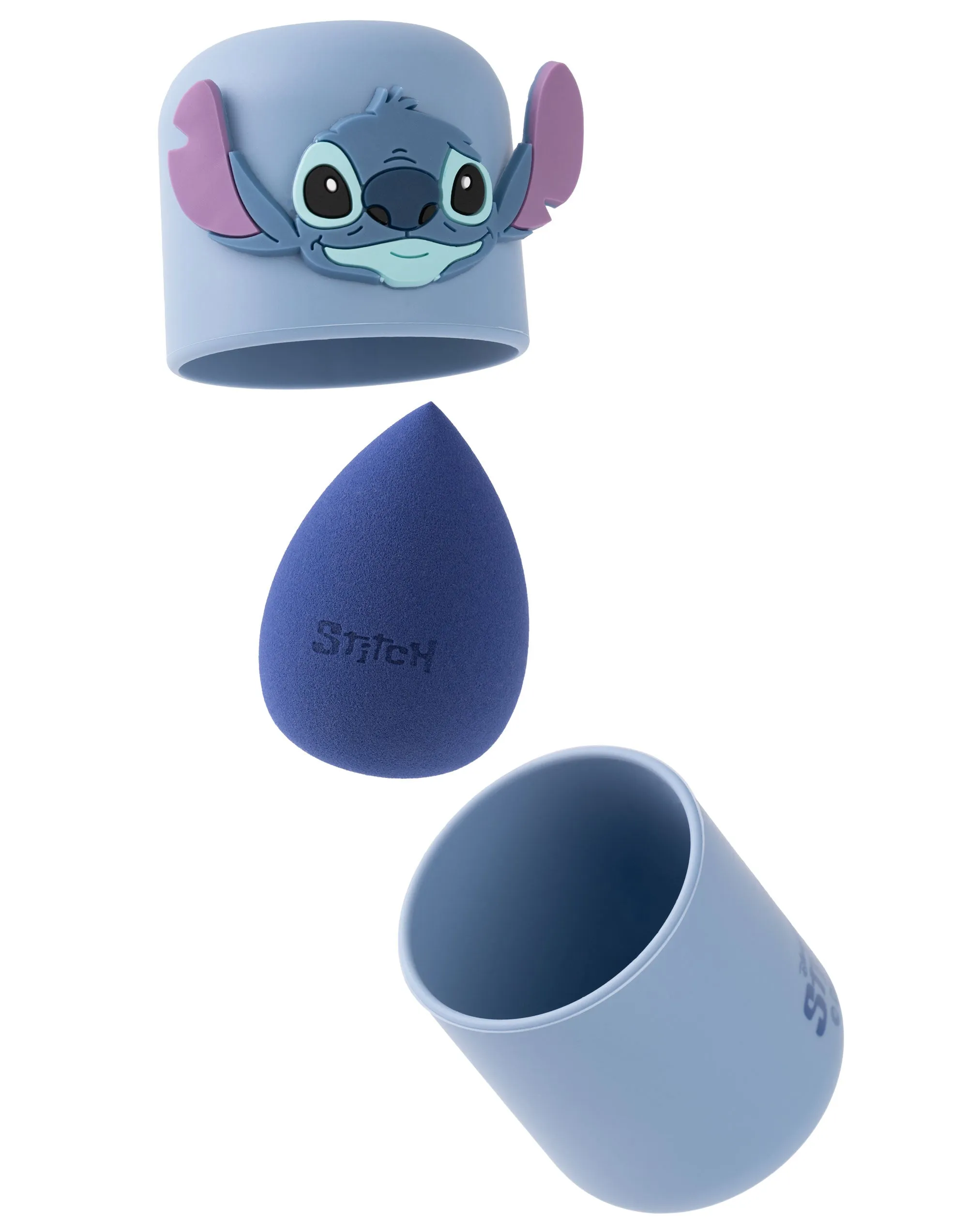 Disney Stitch Womens Blue Makeup Sponge Set