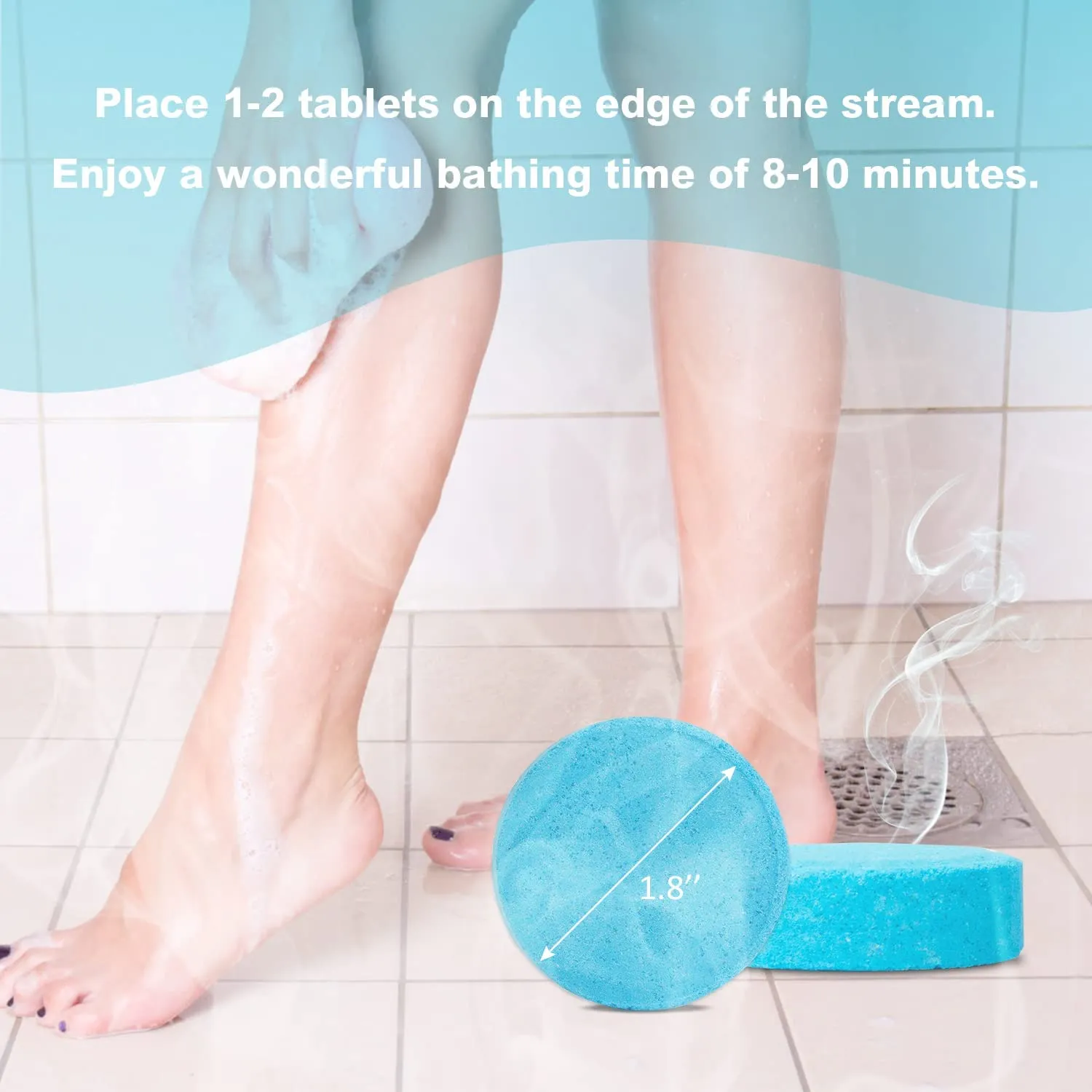 Essential Oils Shower Steamers - 8 Therapeutic Shower Bombs