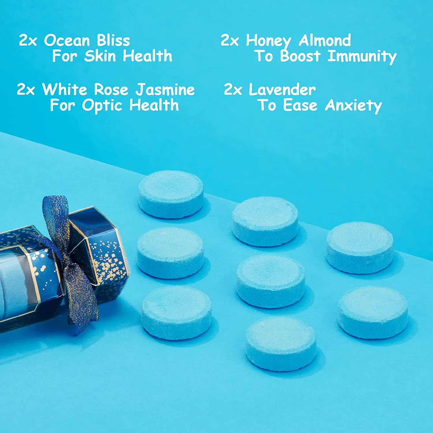 Essential Oils Shower Steamers - 8 Therapeutic Shower Bombs