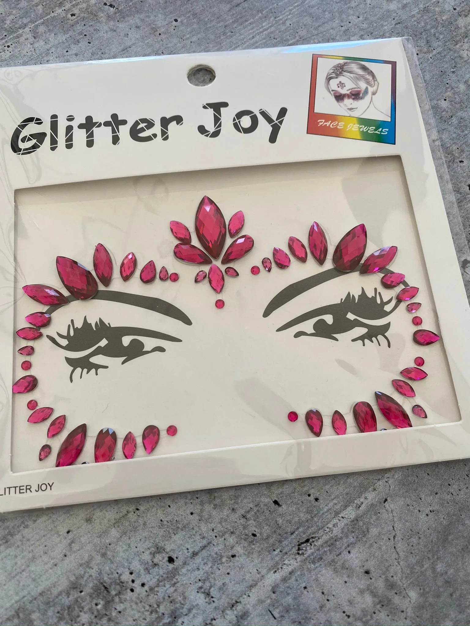 Fuchsia Face Jewels