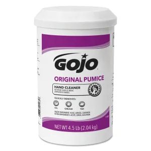 GOJO Original Pumice Hand Cleaner, Lemon, 4 1/2 Lb Cartridge, 6/Carton - GOJ113506