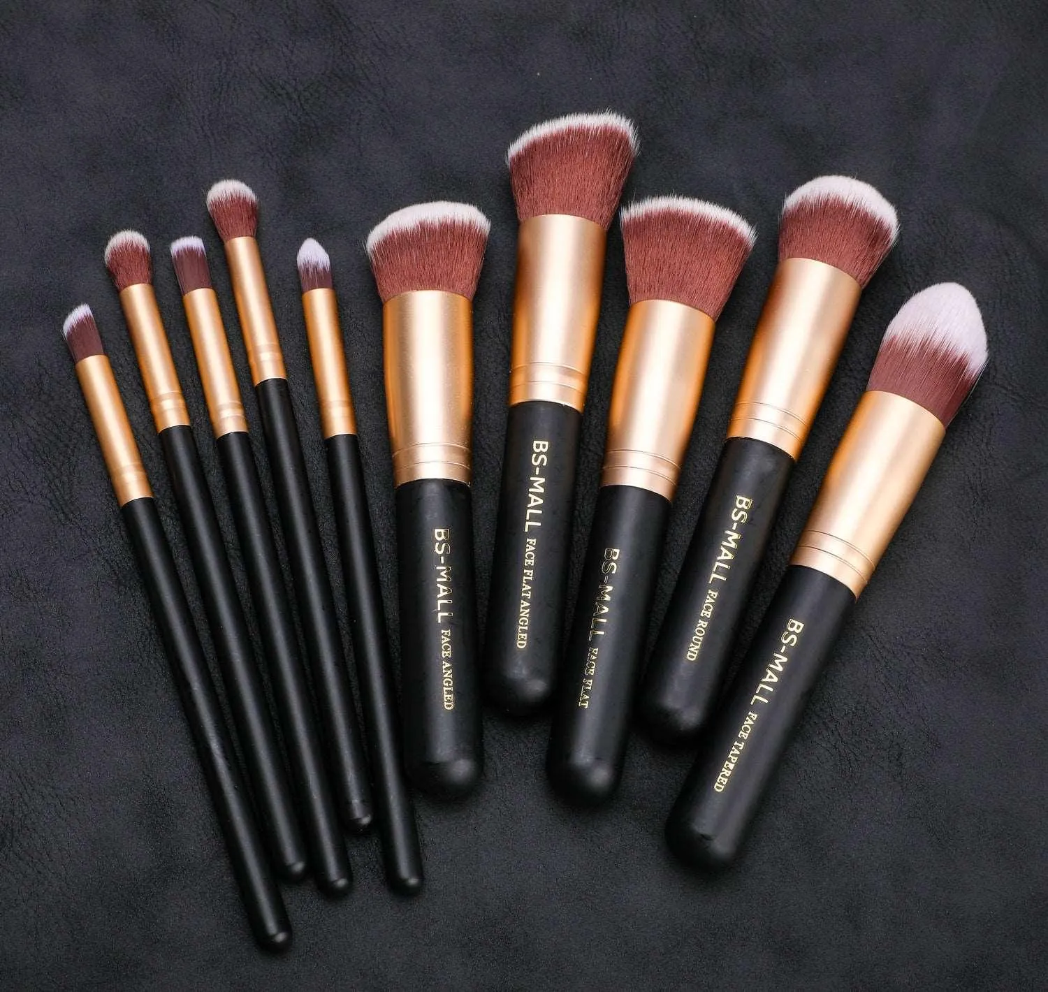 Gold Makeup Brushes Set