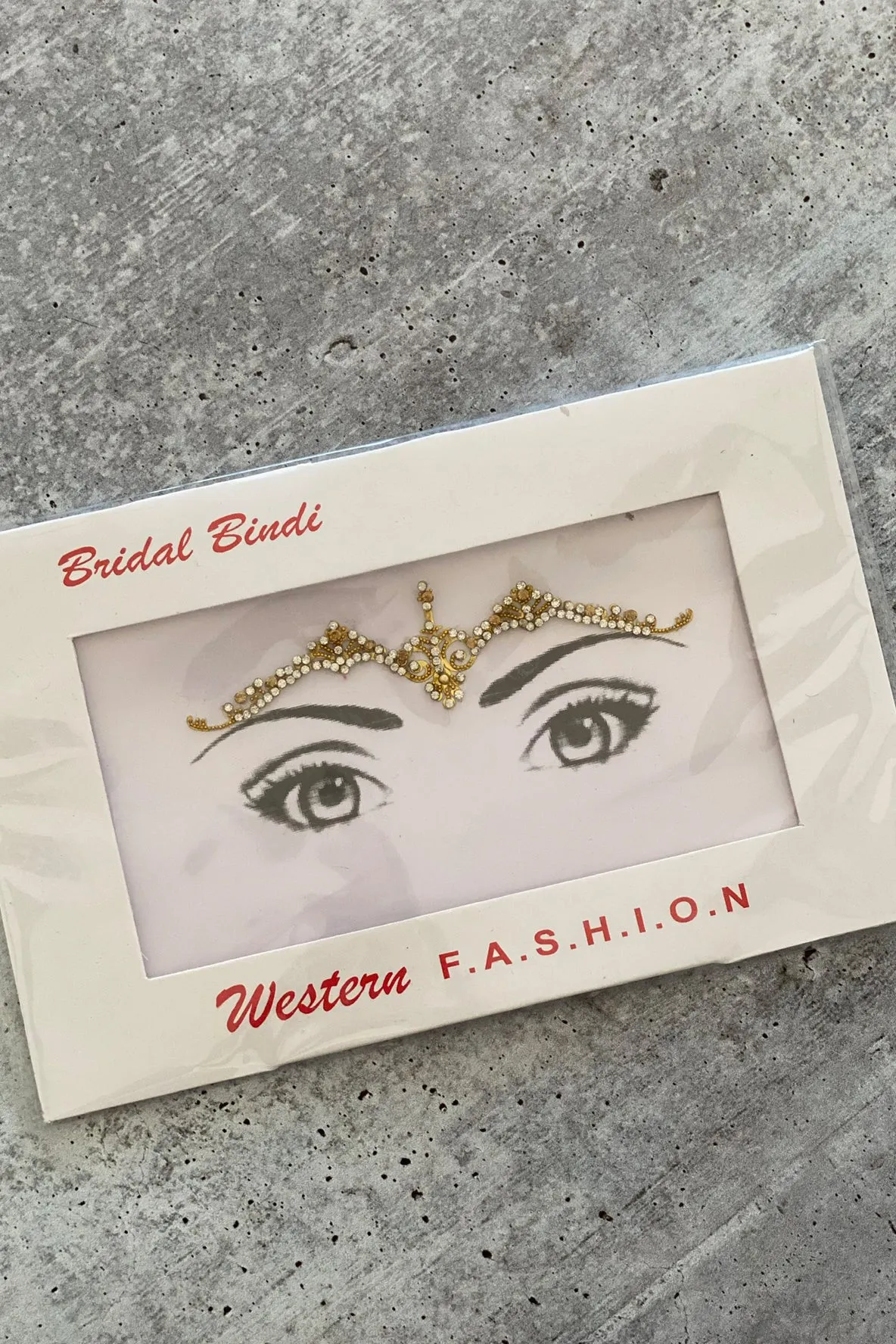 Golden Bindi Face Gems