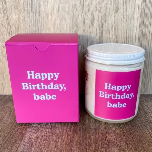 Happy Birthday Babe Candle
