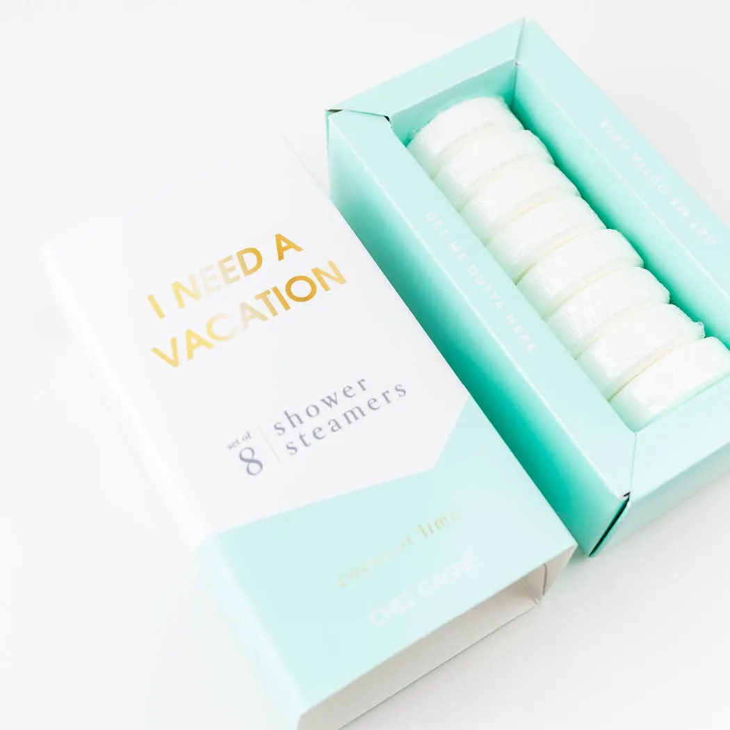 I Need a Vacation Shower Shower Steamers - Coconut Lime