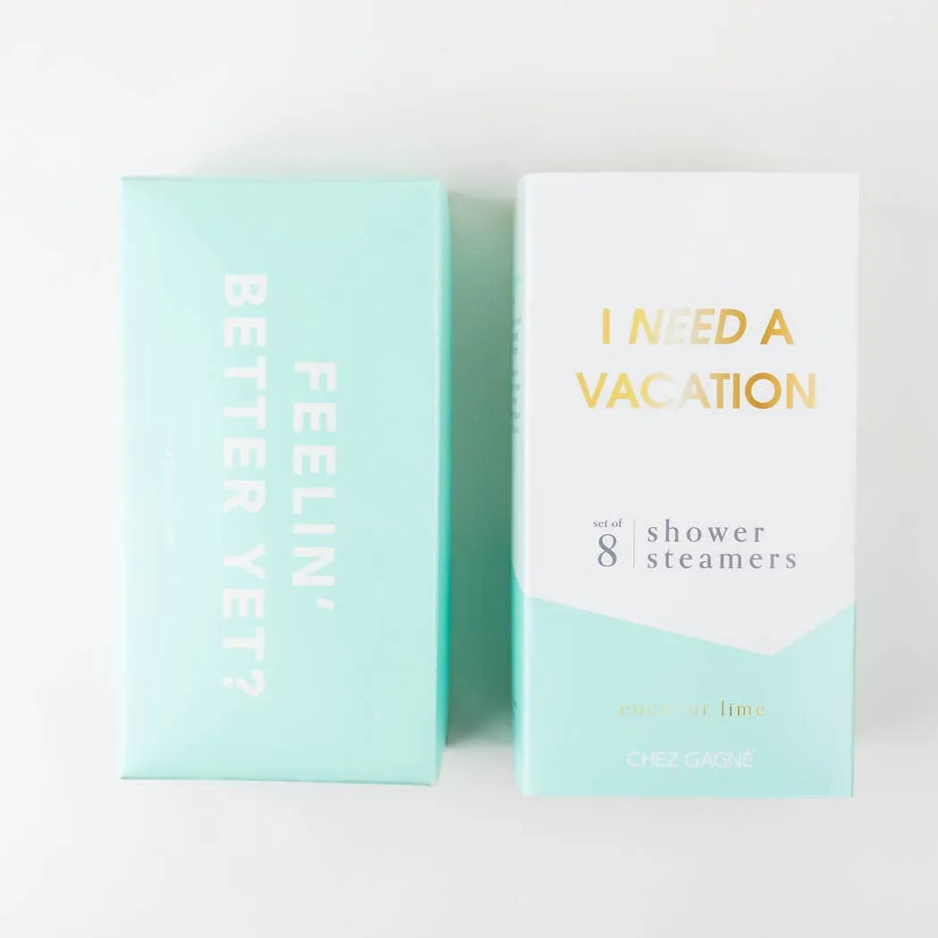 I Need a Vacation Shower Shower Steamers - Coconut Lime