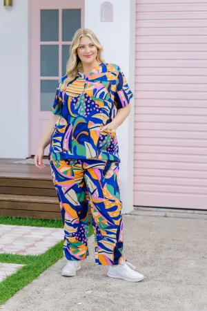 Jazz Scrubs in Abstract Jungle