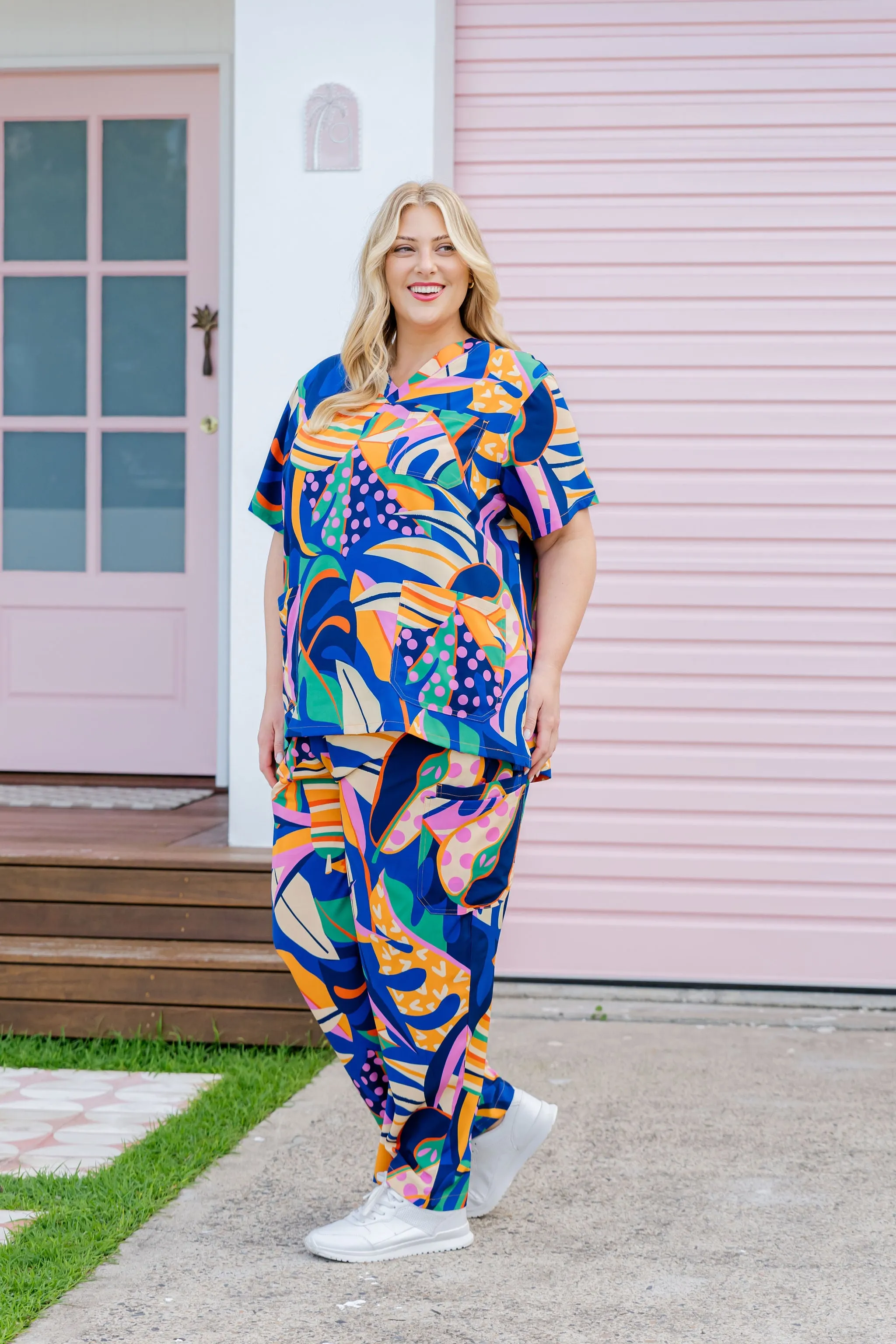 Jazz Scrubs in Abstract Jungle