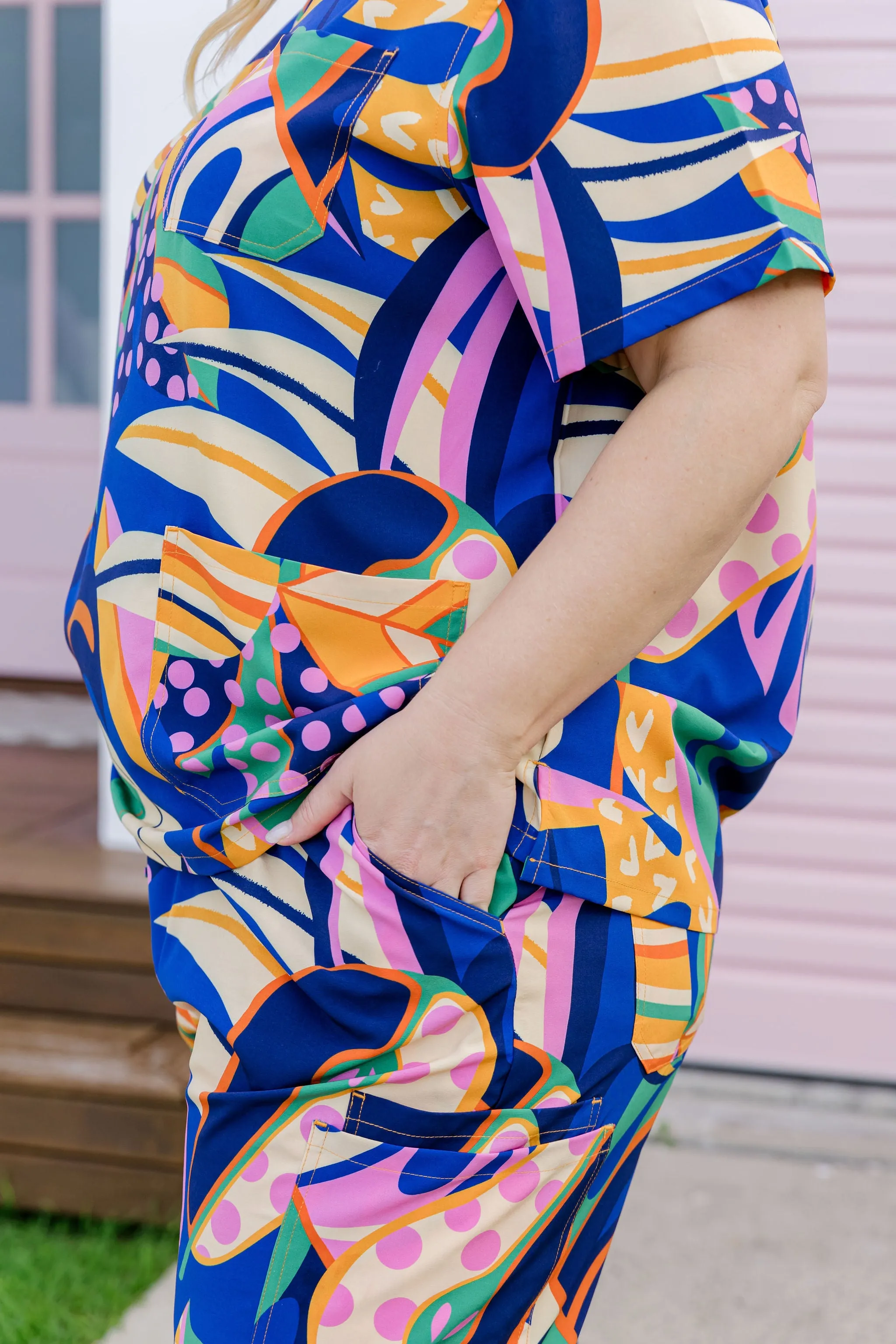 Jazz Scrubs in Abstract Jungle