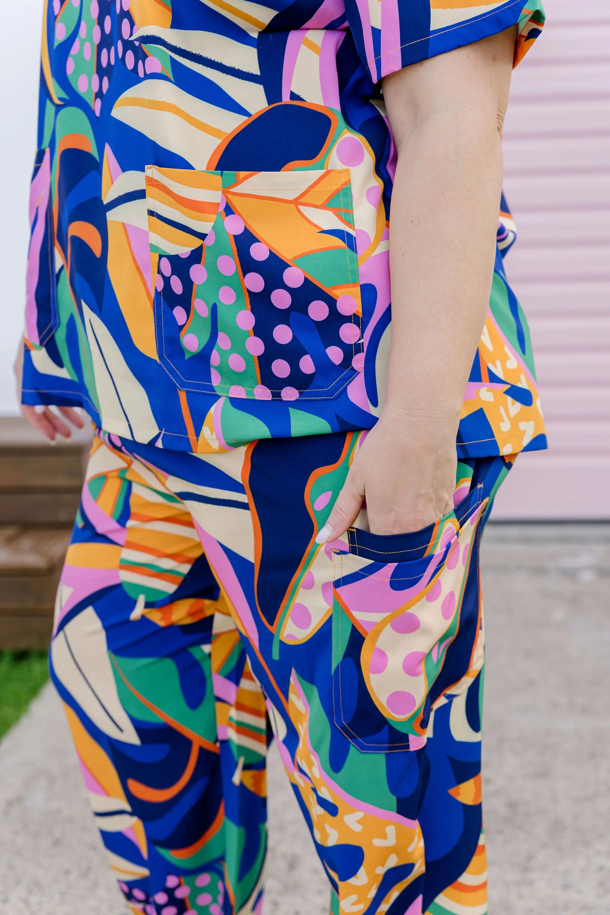 Jazz Scrubs in Abstract Jungle
