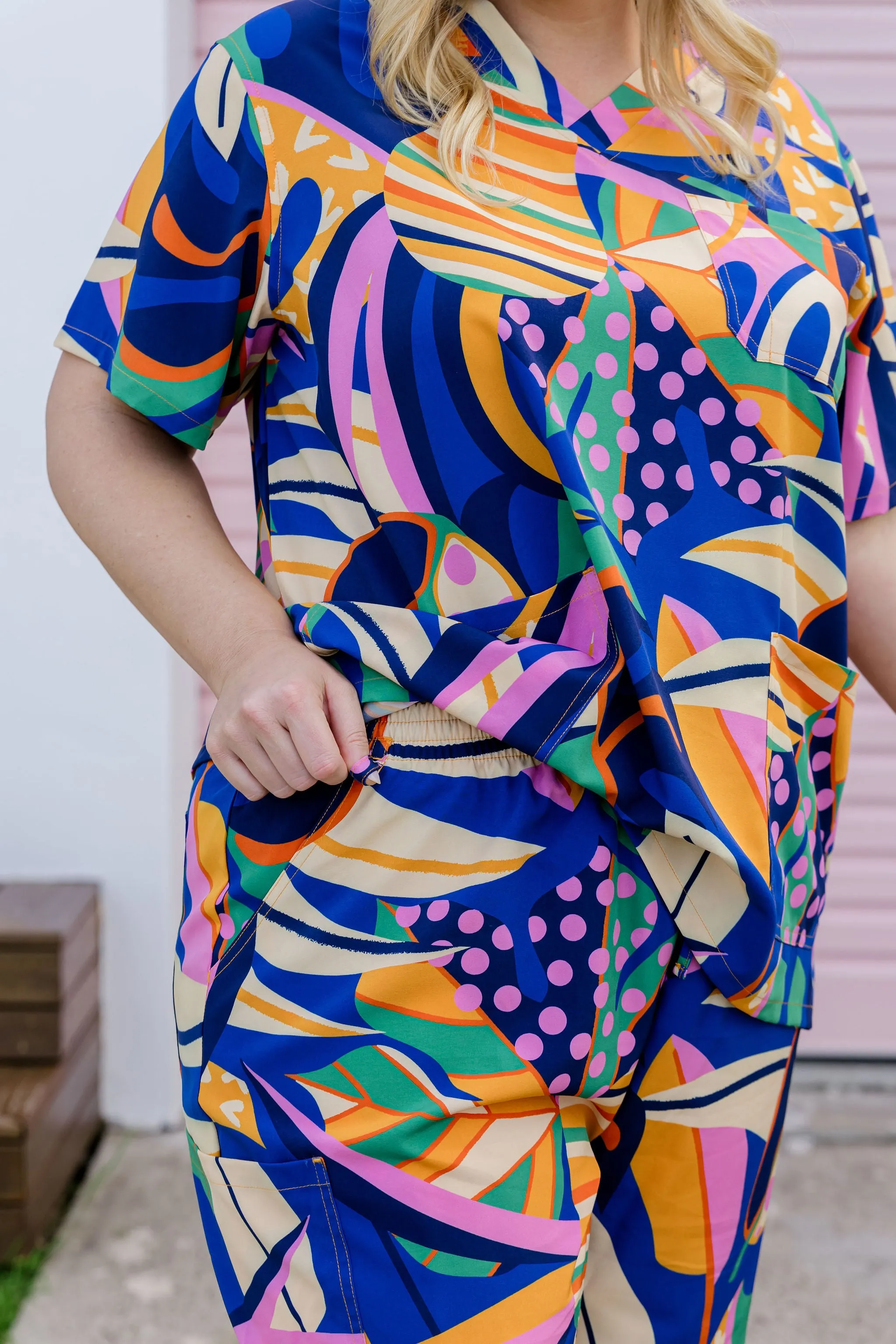 Jazz Scrubs in Abstract Jungle