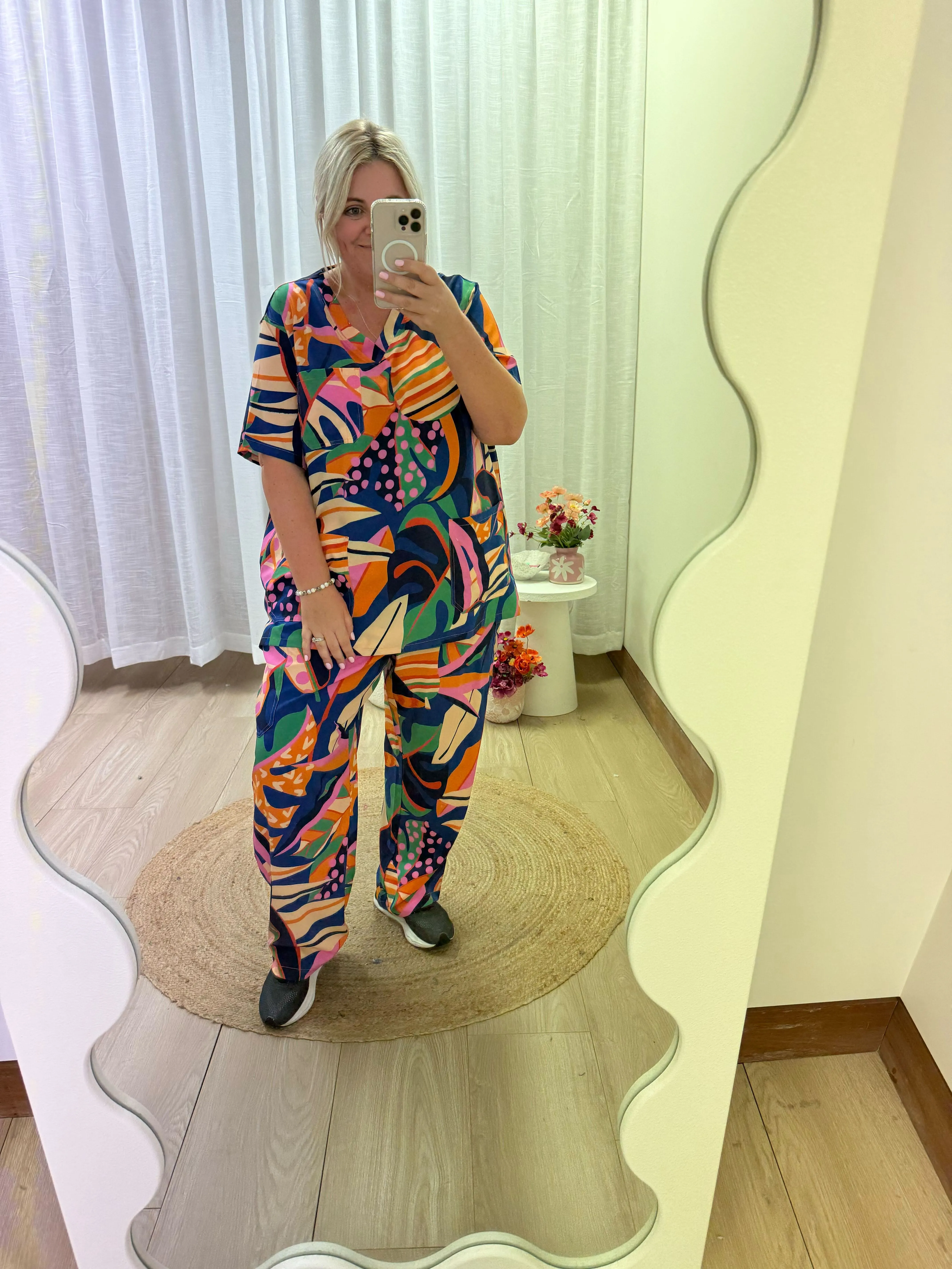 Jazz Scrubs in Abstract Jungle