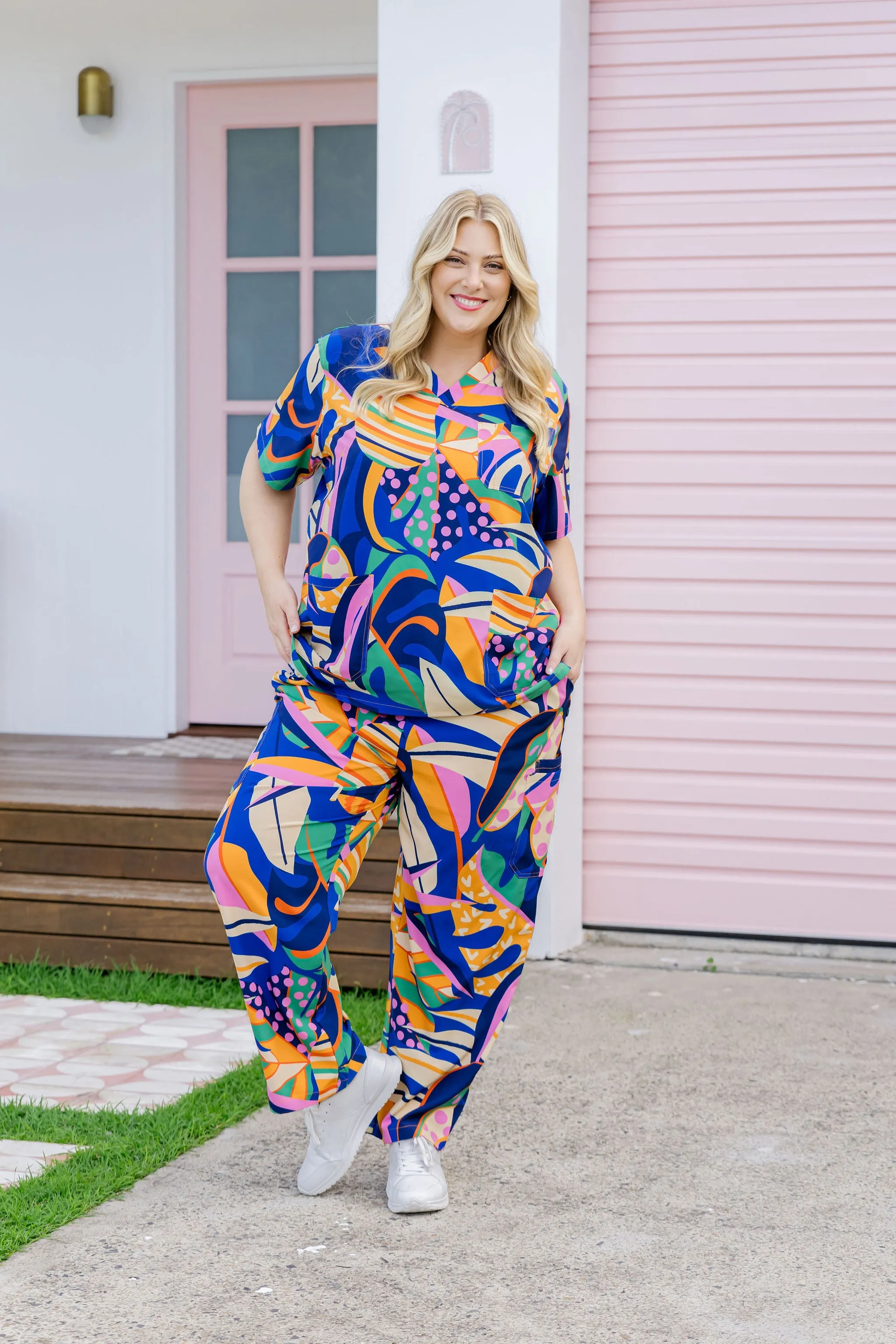 Jazz Scrubs in Abstract Jungle