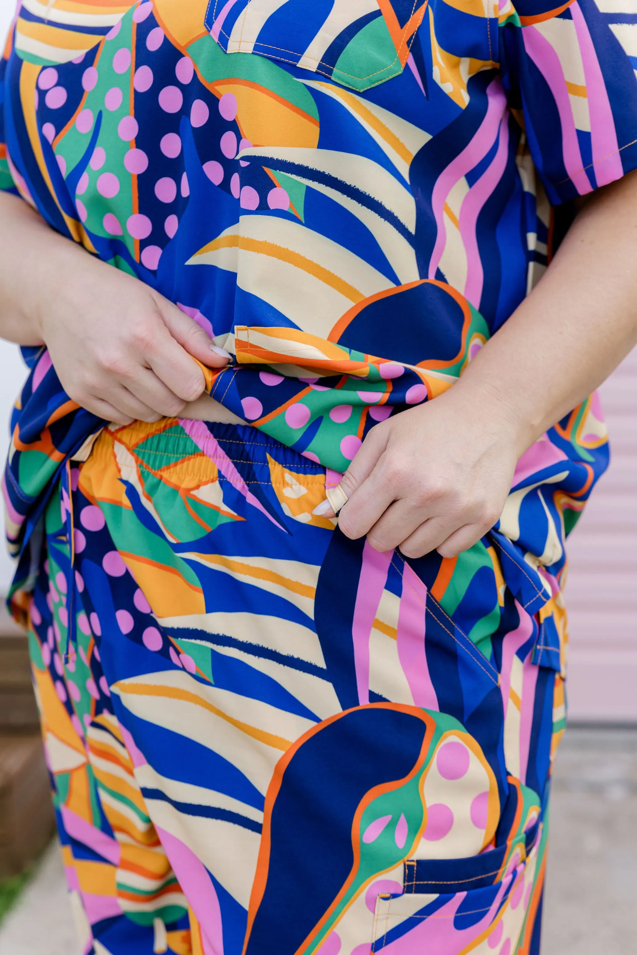Jazz Scrubs in Abstract Jungle