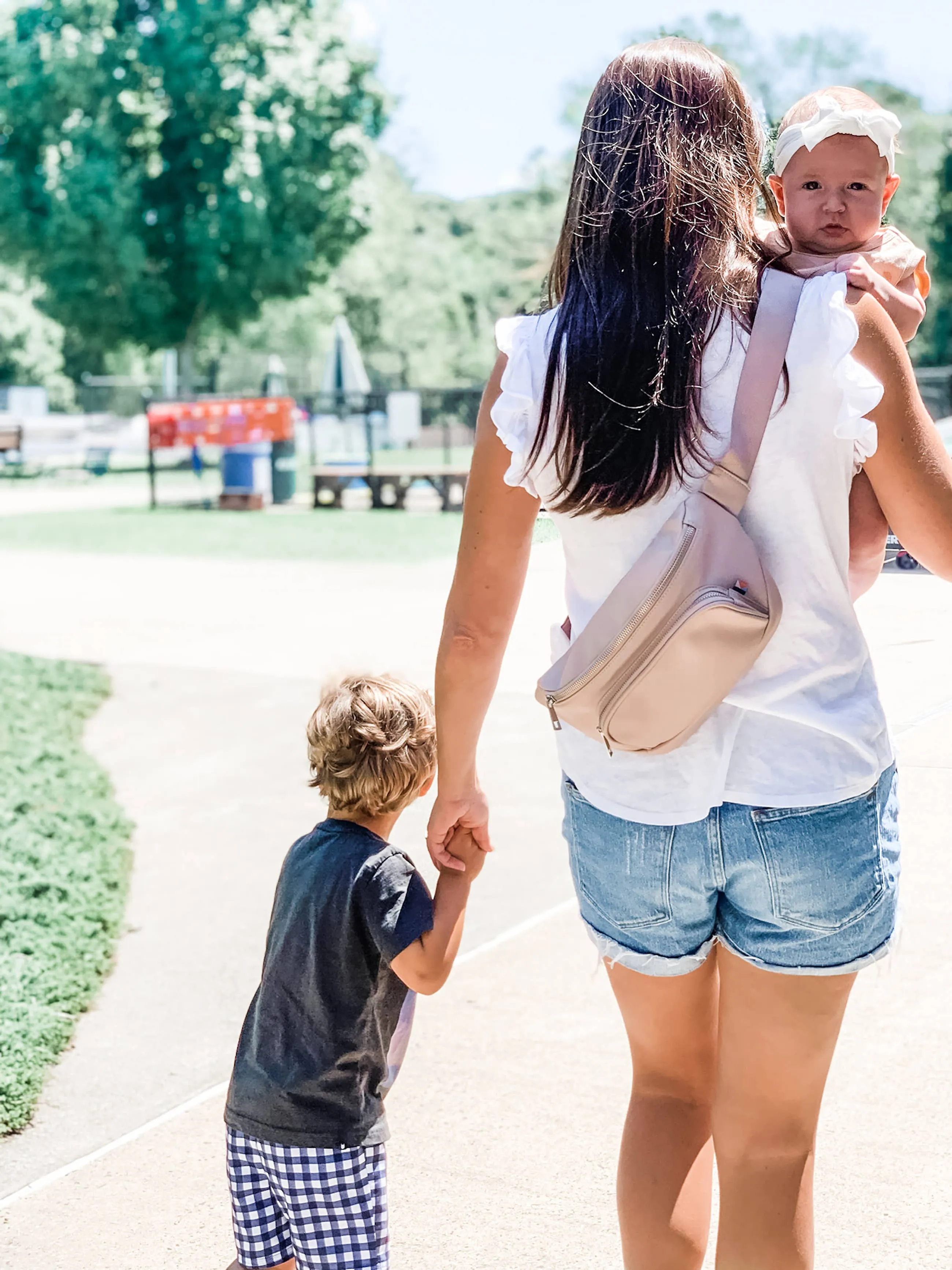 Kibou Diaper Belt Bag-Blush Vegan Leather