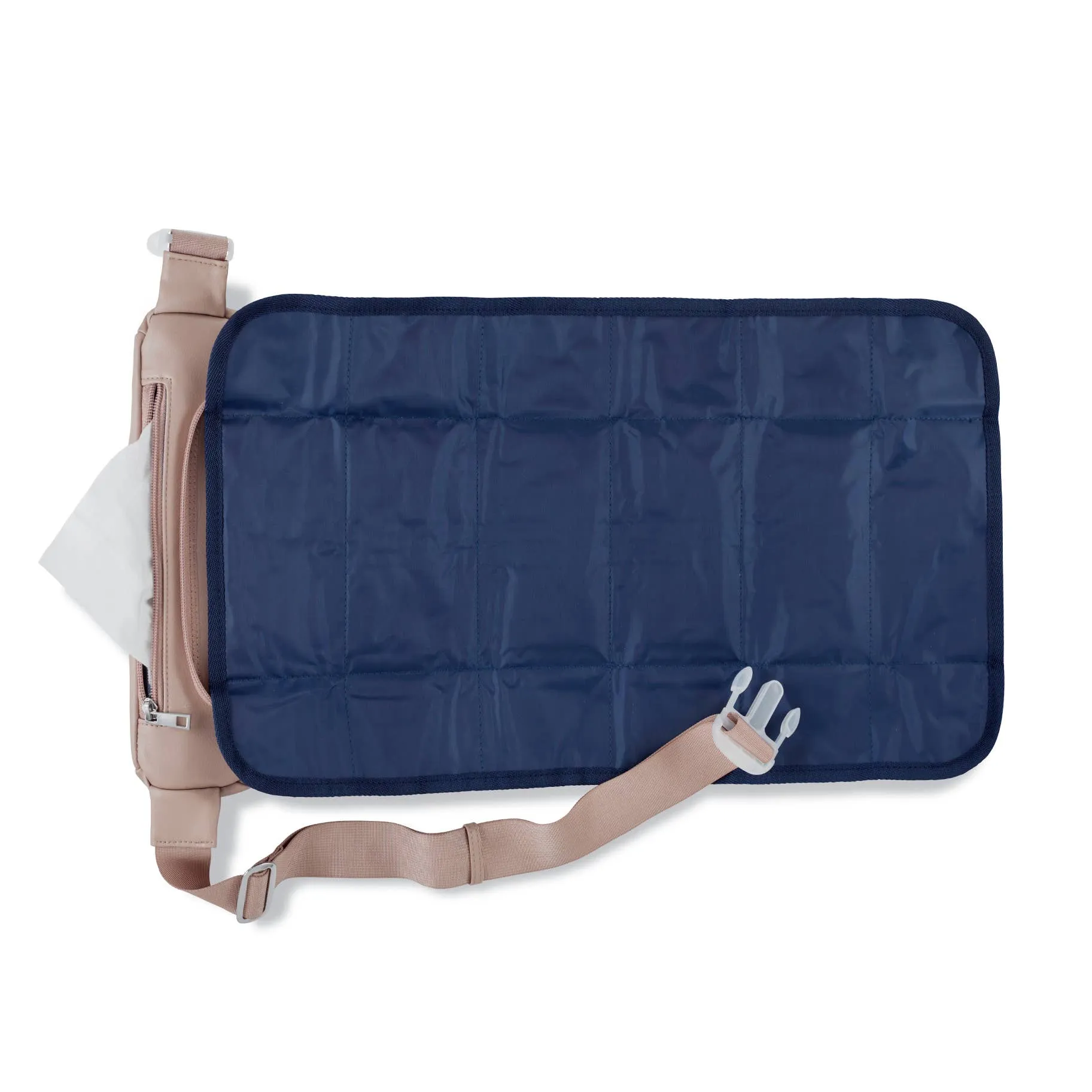 Kibou Diaper Belt Bag-Blush Vegan Leather