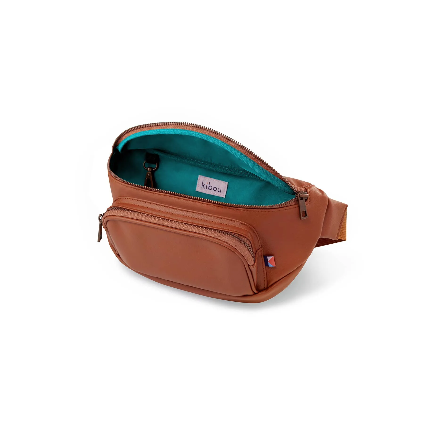 Kibou Diaper Belt Bag-Brown Vegan Leather