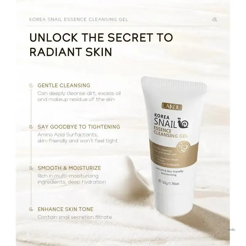 LAIKOU Korea Snail Essence Cleansing Gel