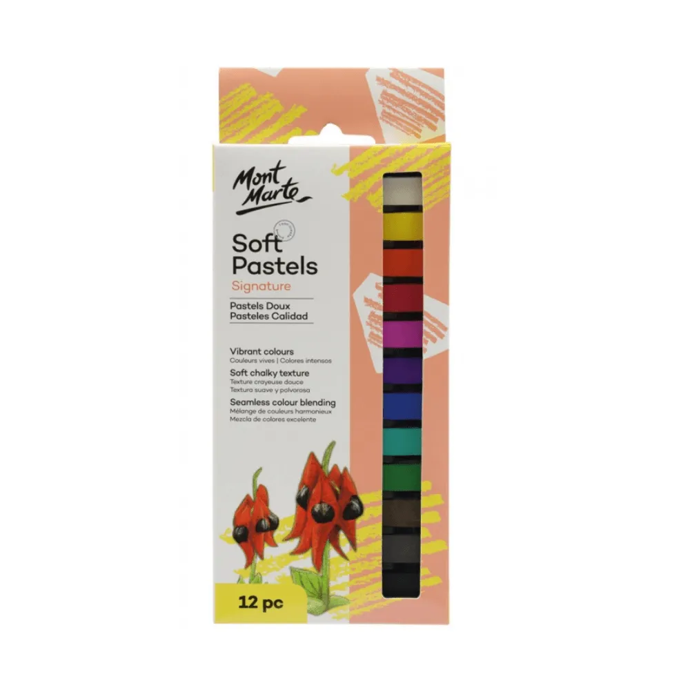 Mont Marte Soft Pastels 12 Colours