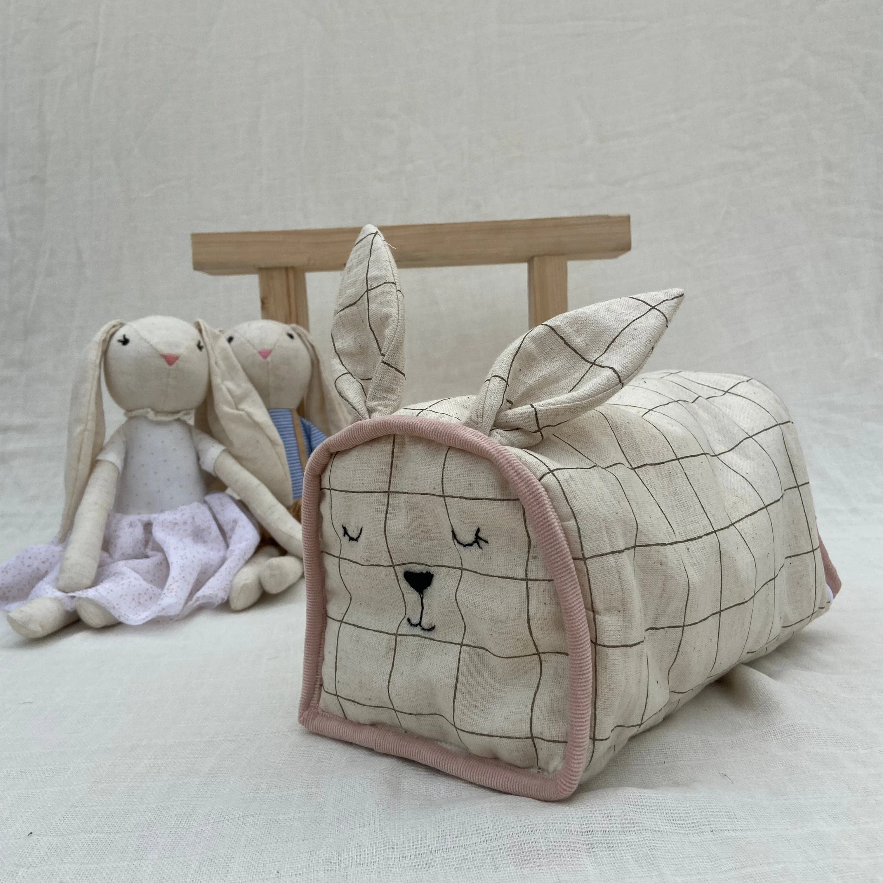 Muhly Grass Muslin Essential Combo   Custom Bunny Bag