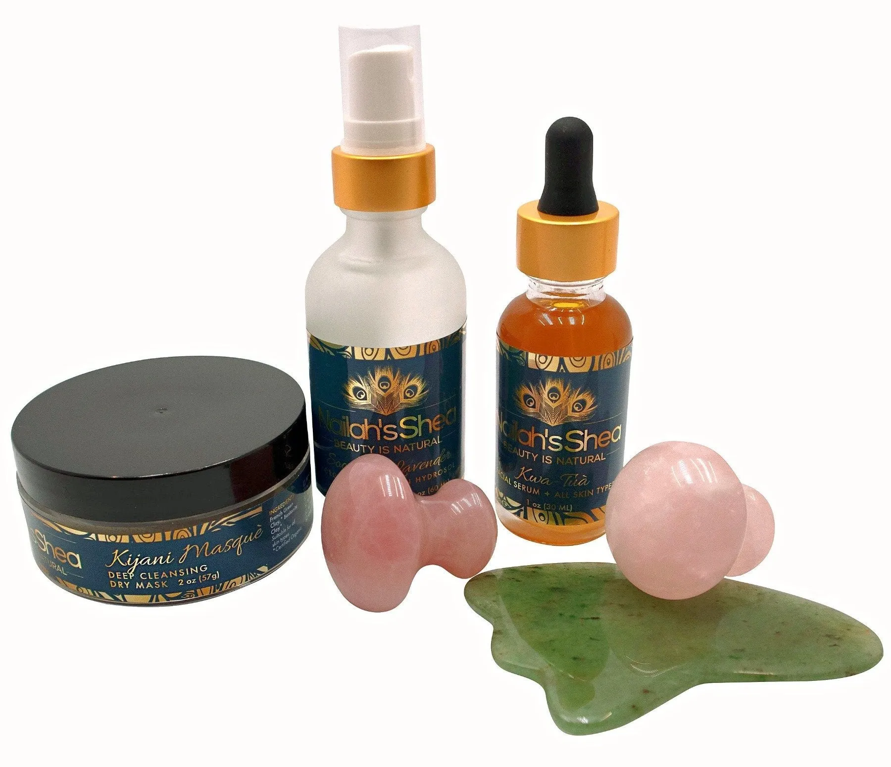 Natural Rose Quartz Gua Sha Mushroom Massage Stone
