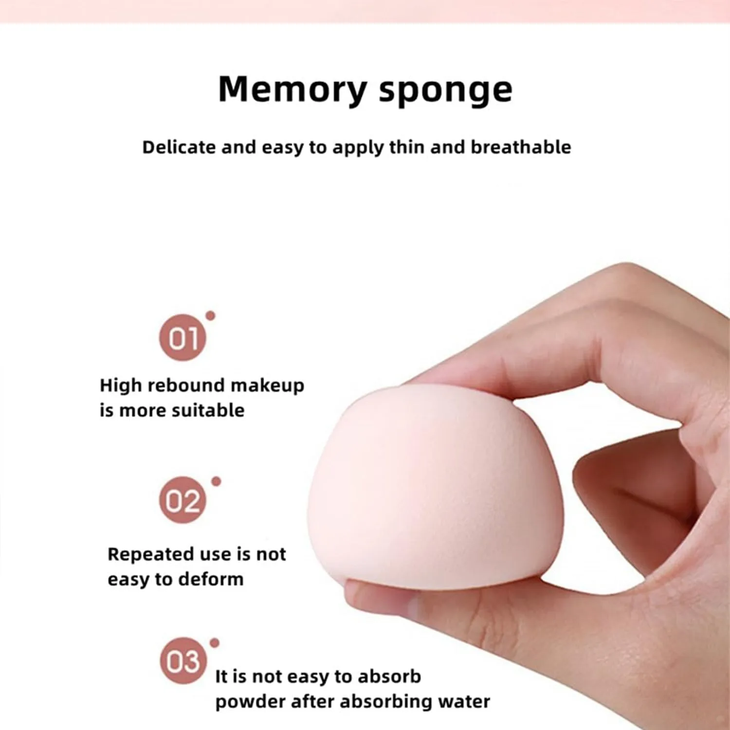 Reusable Egg Shape Facial Sponge for Daily Cleansing and Gentle Exfoliation, Makeup Remover, Face Wash Sponge, Makeup and Dead Skin, Cleansing Sponge for Dry & Wet Use For Womens (1 pc)