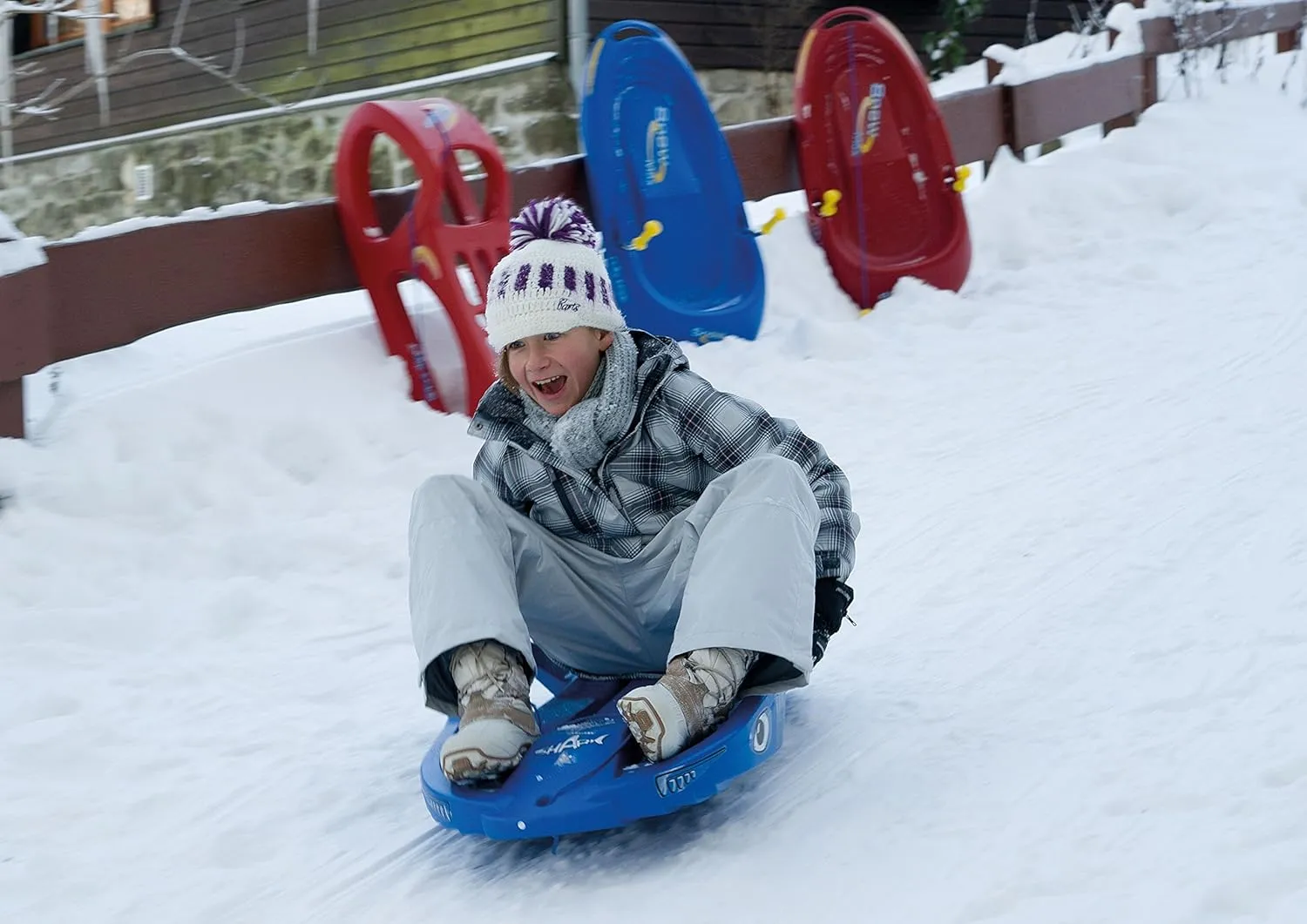 Rolly Toys - rollyJetstar Luge pour enfants coque en plastique  partir de 3 ans