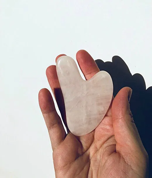Solaris Rose Quartz Gua Sha Facial Massage Tool