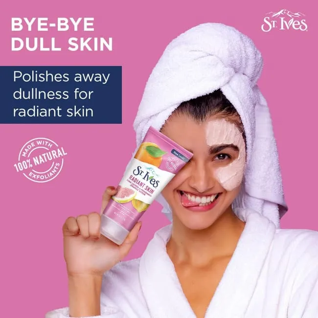 St. Ives Radiant Skin Pink Lemon & Mandarin Orange Face Scrub - 170g