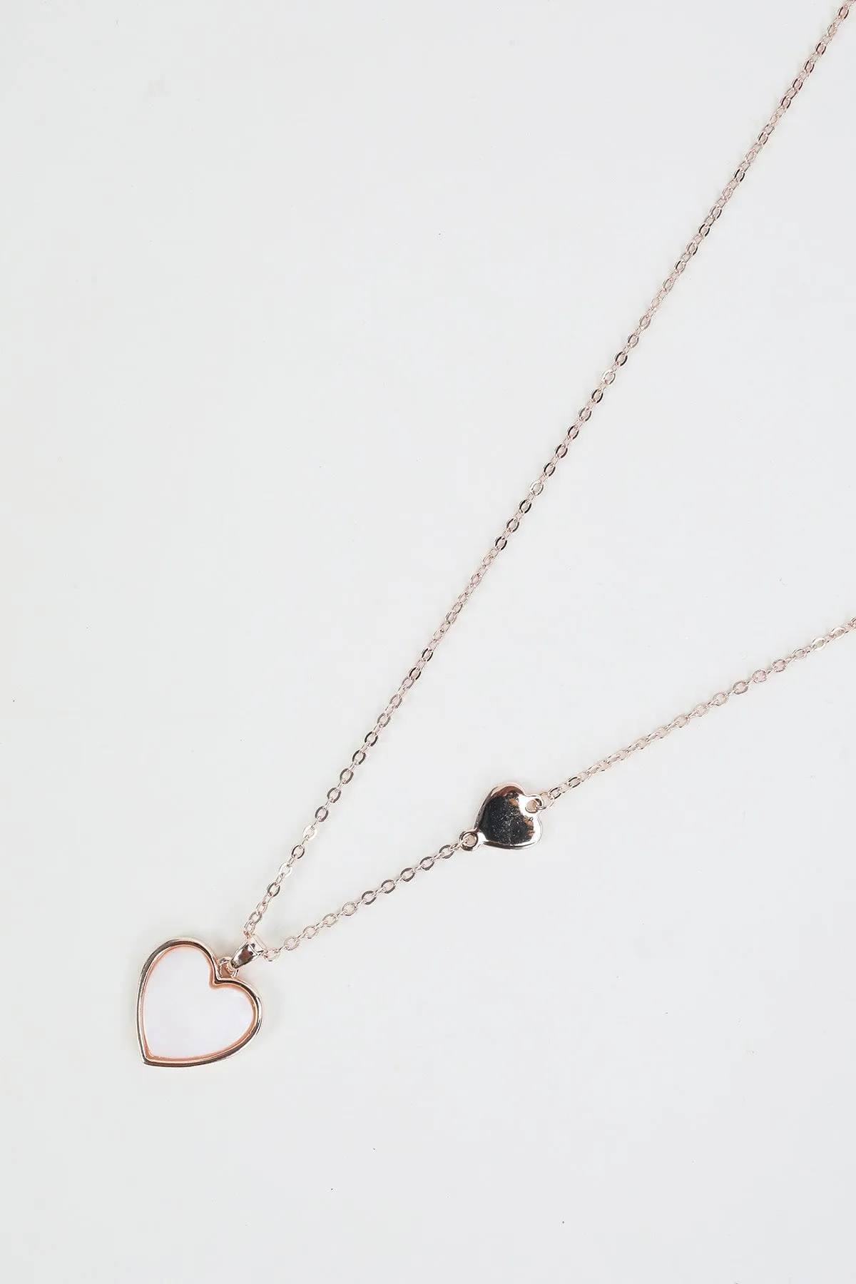 White Shell Heart Necklace